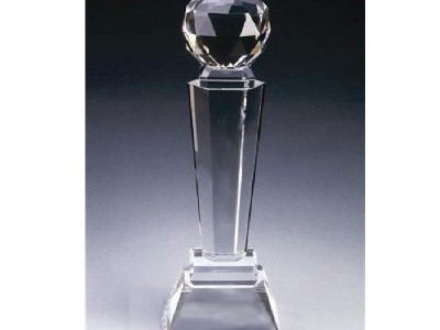 聚力透明無痕塑料光固UV膠 在水晶獎杯上的應用