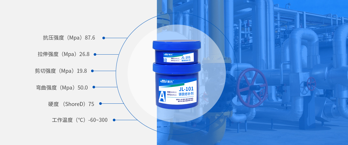 鑄鐵修補膠產品參數